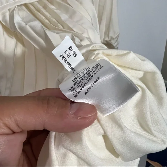 Express Pleated Off The Shoulder Mini Dress In Swan Size XS - Picture 11 of 14